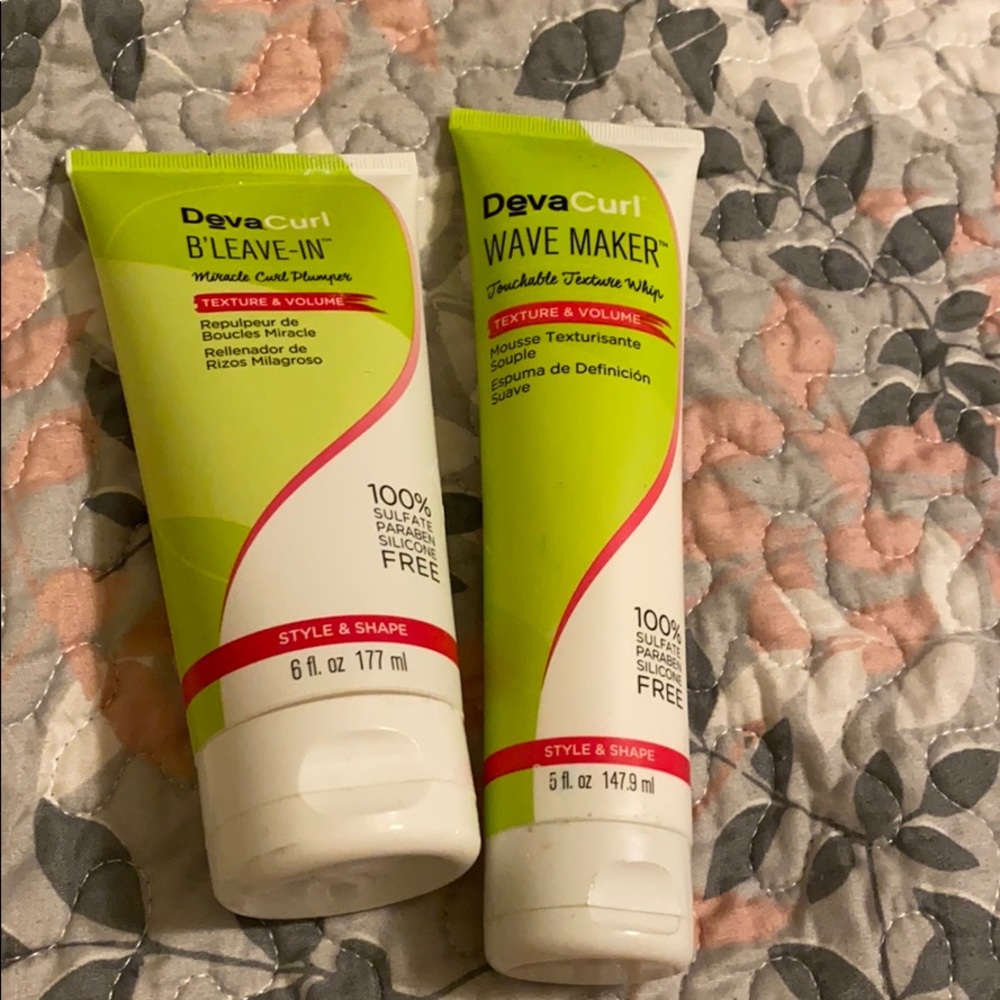 Deva Curl hair products- 2 bottles